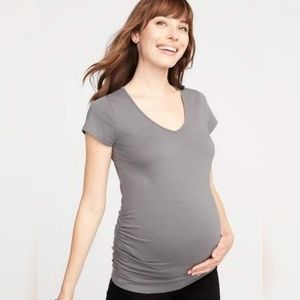 Maternity Fitted V-Neck Tee